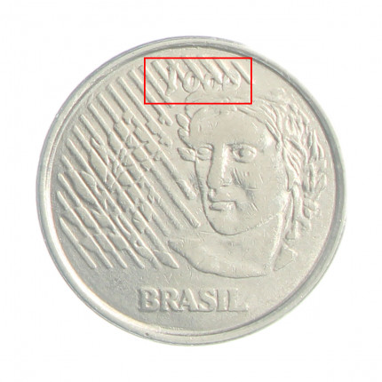 Moeda V-448 10 Centavos 1996 MBC Data Vazada Aço Inoxidável Ø22mm 3,6gr.