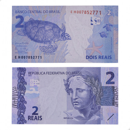 Cédula C-336 EH 2 Reais 2017 FE - Henrique de C. Meirelles / Ilan Goldfajn