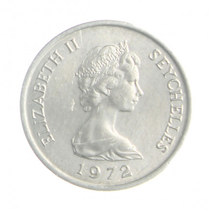 Moeda KM#17 1 Cent 1972 SOB 	Seicheles África FAO Alumínio Ø16mm 0,7gr.
