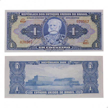 Cédula C-009 1 Cruzeiro 1944 Série 612 FE