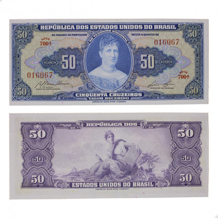 Cédula C-027 50 Cruzeiros 1959 SOB/FE