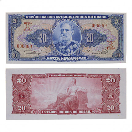 Cédula C-023 20 Cruzeiros 1963 FE