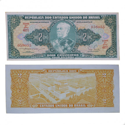 Cédula C-062 2 Cruzeiros 1956 SOB