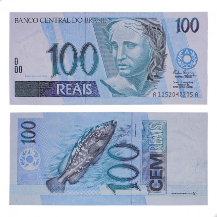 Cédula C-327 100 Reais 1994 Escassa SOB+ - Rubens Ricúpero / Pedro S. Malan