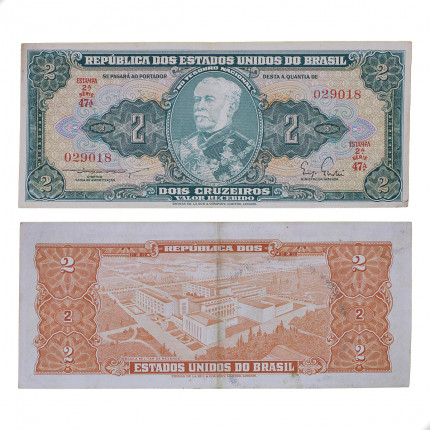 Cédula C-061 2 Cruzeiros 1955 MBC+