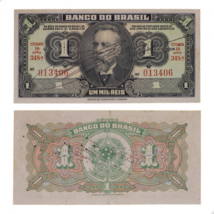 Cédula C-001 1 Cruzeiro 1944 MBC/SOB