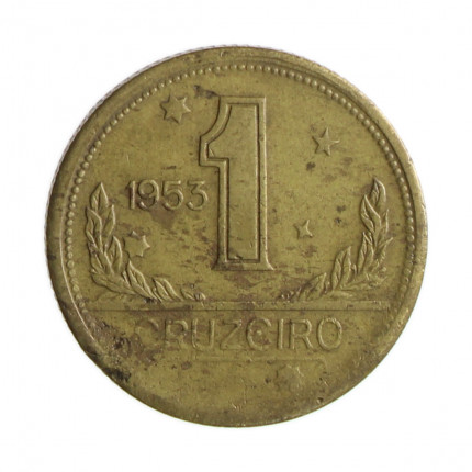Moeda V-234 1 Cruzeiro 1953 BC/MBC Bronze Alumínio Ø23mm 7gr.