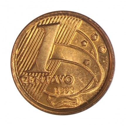 Moeda V-457 1 Centavo 1998  FC  Aço R Cobre  Ø17mm 2,4gr.