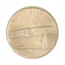 Quarter Dollar 2001 P FC North Carolina