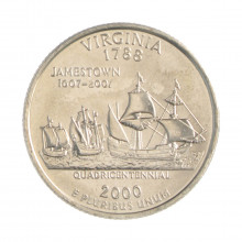 Quarter Dollar 2000 P FC Virginia