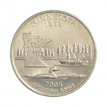 Quarter Dollar 2005 P FC Minnesota