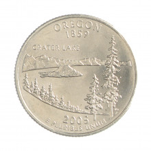Quarter Dollar 2005 D FC Oregon