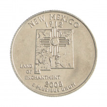 Quarter Dollar 2008 D FC New México