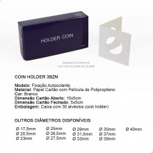 Coins Holder Porta Moedas Autocolante 3BZN