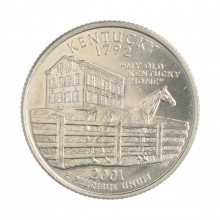 Quarter Dollar 2001 D FC Kentucky