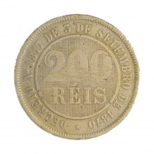 V-034 200 Réis 1888 BC C/Marca de Verniz