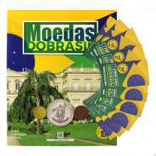 Álbum de Figurinhas Moedas do Brasil +10 Pcts Figurinhas