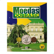 Álbum de Figurinhas Moedas do Brasil +10 Pcts Figurinhas