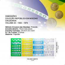 Álbum Coleção República em Moedas Vol. 03 1942-1975