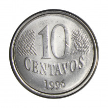 10 Centavos 1996 SOB+