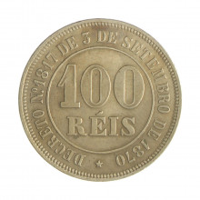 V-015 100 Réis 1885 MBC+