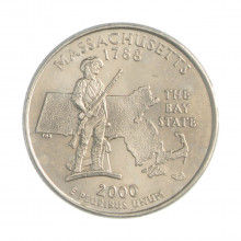 Quarter Dollar 2000 P SOB Massachusetts