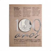 Estojo Moeda P-738 2 Reais 2003 FC 100 Anos Nasc. Compositor Ary Barroso Prata 925 Ø40mm 27gr.