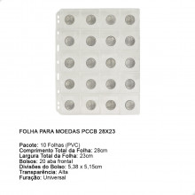 Folha para Moeda PCCB 28x23