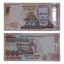P#61a 500 Kwacha 2012 FE Malawi África