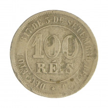 V-004 100 Réis 1874 UTG *