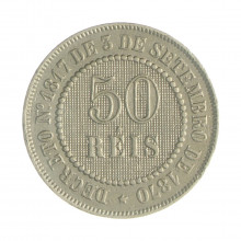 V-025 50 Réis 1886 MBC/SOB