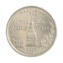 Quarter Dollar 2000 D SOB/FC Maryland