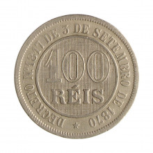 V-029 100 Réis 1887 MBC+