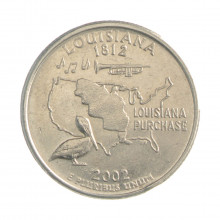Quarter Dollar 2002 P MBC Louisiana