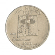 Quarter Dollar 2008 P MBC+ New México