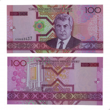 P#18 100 Manat 2005 FE Turcomenistão Ásia