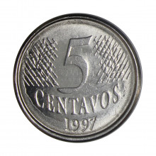 5 Centavos 1997 MBC/SOB