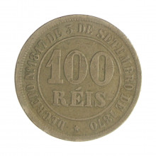 V-013 100 Réis 1883 MBC