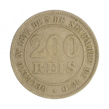 V-016 200 Réis 1871 MBC