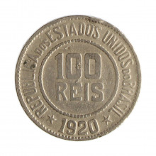 V-074 100 Réis 1920 BC/MBC