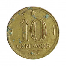 V-183 10 Centavos 1947 BC