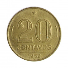 V-210 20 Centavos 1952 MBC+