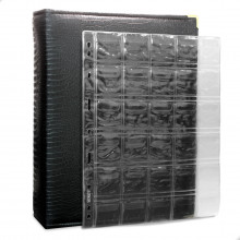 Álbum Fichário 10 Folhas Para 300 Moedas 28x21 Cobra Fosco XL