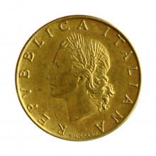 Km#97.1 20 Liras 1957 R MBC+ Itália Europa Bronze Alumínio 21.25(mm) 3.6(gr)