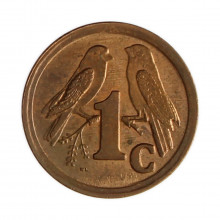 Km#132 1 Cent 1993 MBC África do Sul África Aço com revestimento de cobre 15(mm) 1.5(gr)