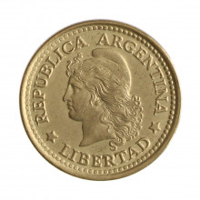 Km#68 50 Centavos 1975 MBC Argentina América Bronze Alumínio 20.5(mm) 4.35(gr)
