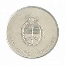 Km#105 1000 Australianos 1991 A SOB Argentina América Alumínio 24.1(mm) 2(gr)