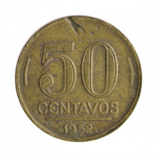 V-219 50 Centavos 1952 BC/MBC