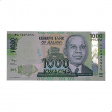 P#62a 1 000 Kwacha 2012 SOB/FE Malawi África