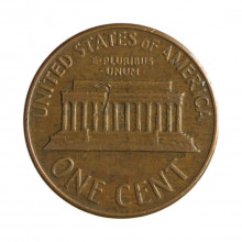 Km#201 1 Cent 1962 D MBC Estados Unidos  América  Lincoln Memorial  Bronze 19(mm) 3.11(gr)